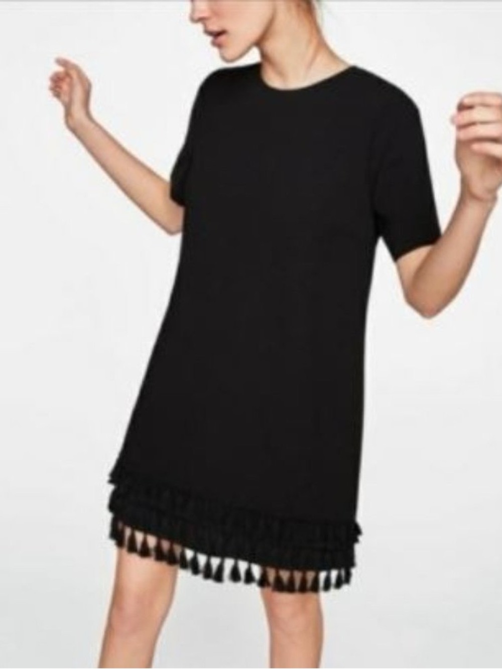 Black Fringe Dress